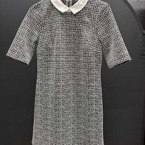 F&F Black and White Collared Dress